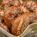 Pretzels Bread Roll Baked Fresh