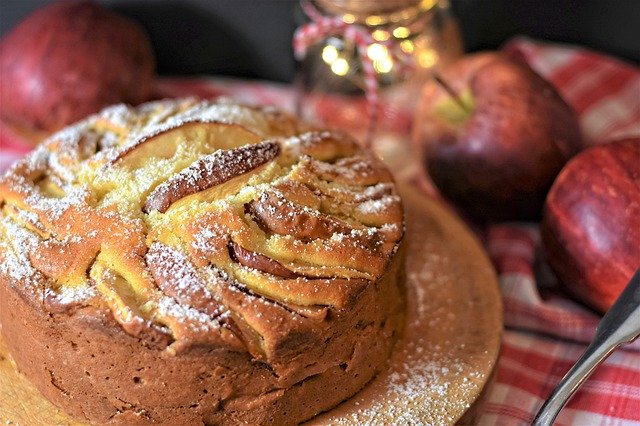 Cake Dough Baked Apple Pie Sweet