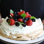 Mixed Berries Pavlova Pie Cake